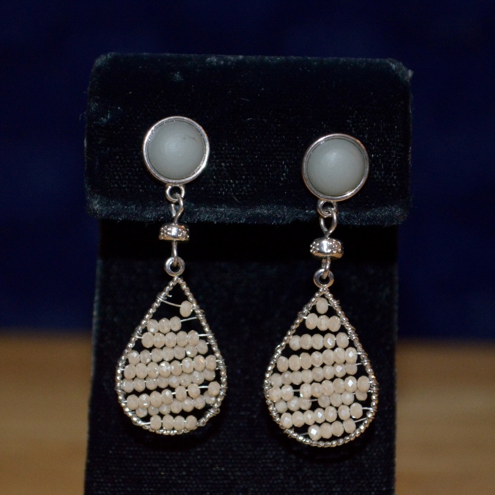 Beaded Teardrop Earrings